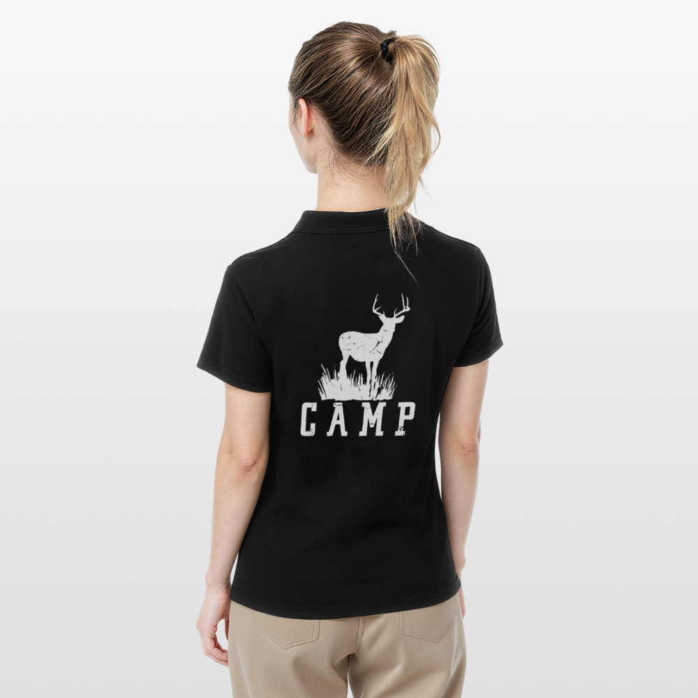 Camp | Frauen Polo Shirt - Schwarz