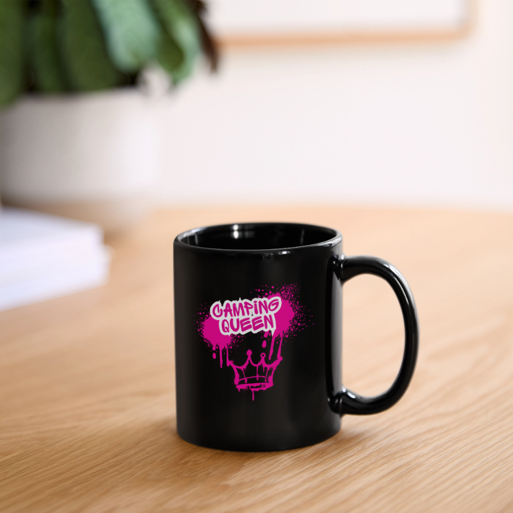 CAMPING QUEEN | Tasse einfarbig - Schwarz