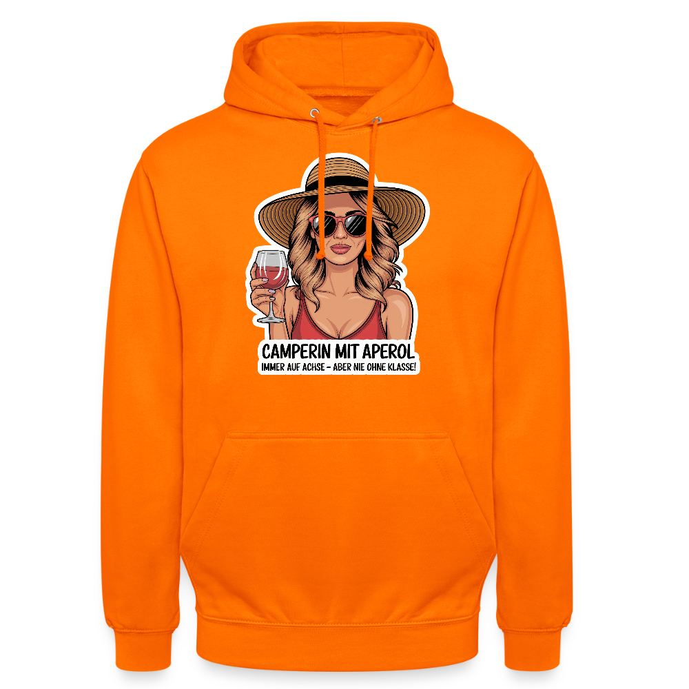 Camperin mit Aperol I Unisex Hoodie - Orange