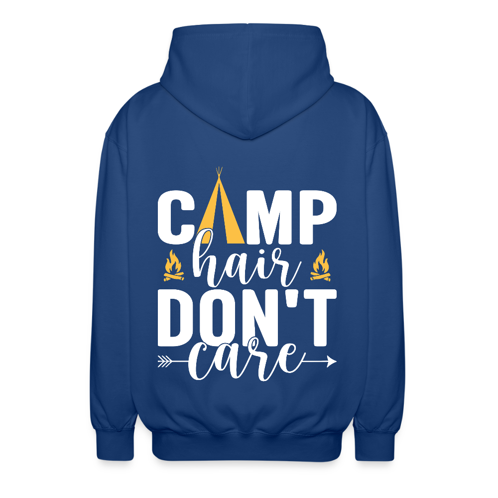 CAMP HAIR DON´T CARE | Unisex Kapuzenjacke - Royalblau