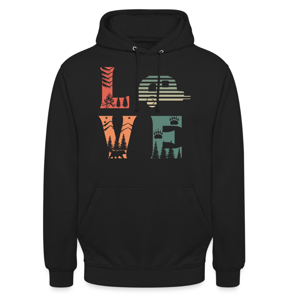 LOVE | Unisex Hoodie - Schwarz