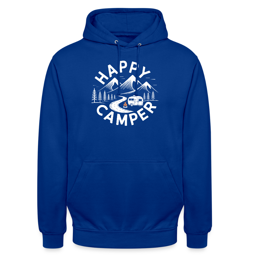 HAPPY CAMPER | Unisex Hoodie - Royalblau