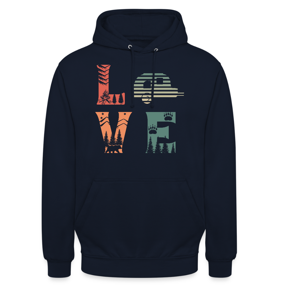 LOVE | Unisex Hoodie - Navy