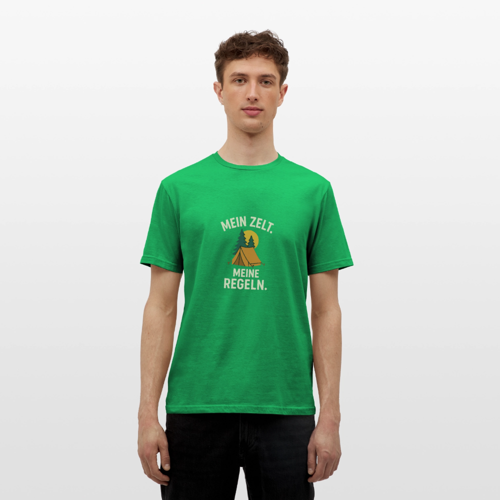 Mein Zelt. Meine Regeln. | Männer T-Shirt - Kelly Green