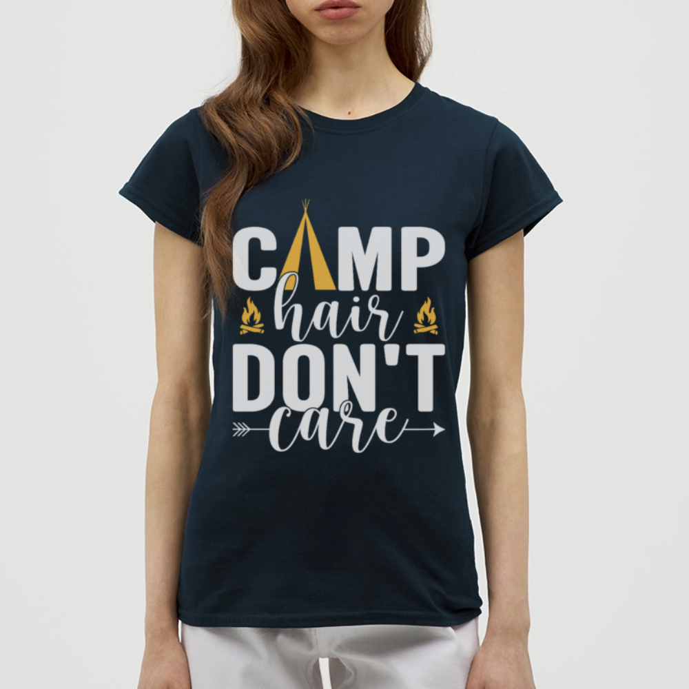 CAMP HAIR DON´T CARE | Frauen T-Shirt - Navy