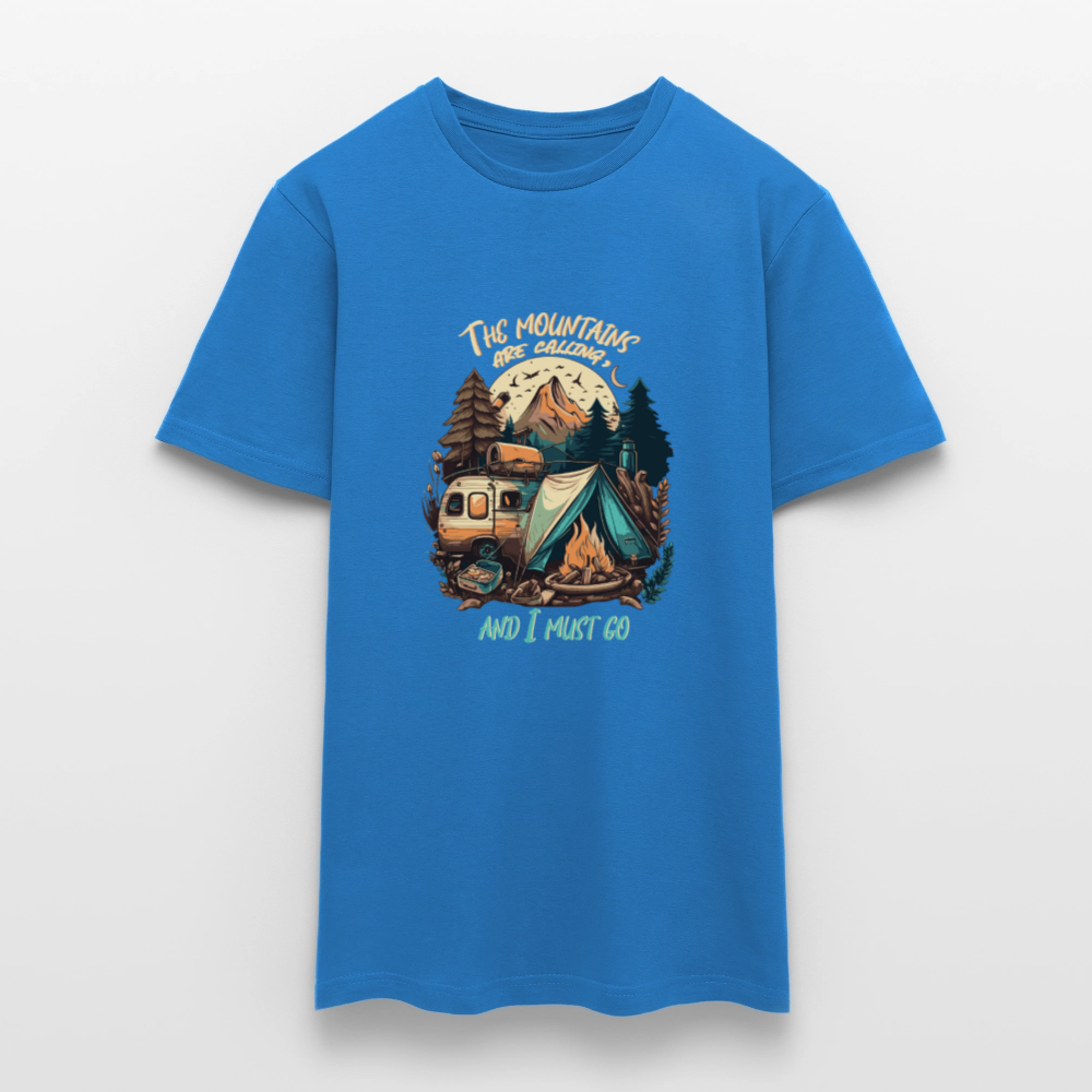 THE MOUNTAINS ARE CALLING | Männer T-Shirt - Royalblau