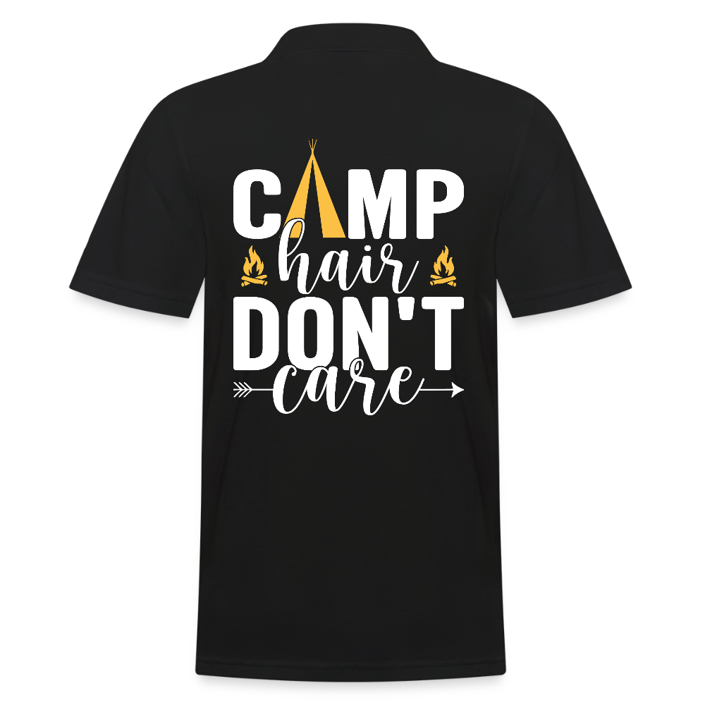 CAMP HAIR DON´T CARE | Männer Poloshirt - Schwarz