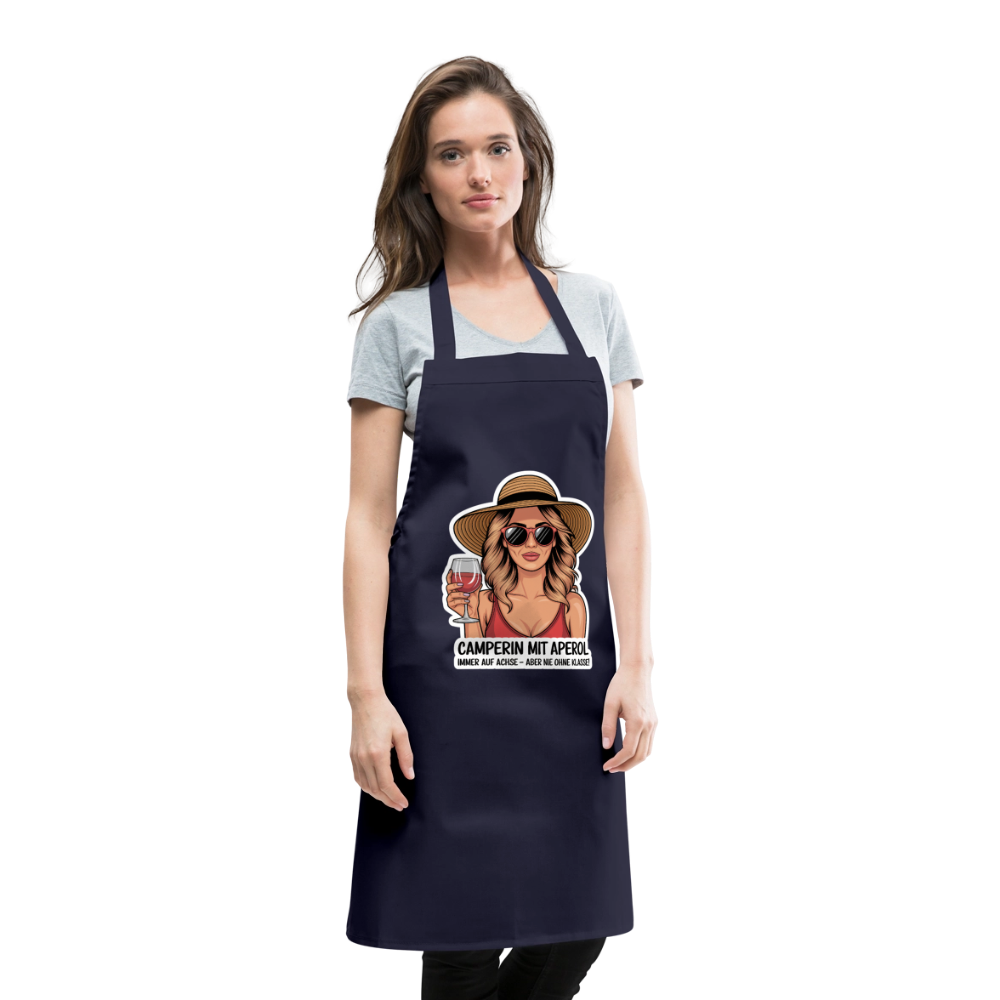 Camperin mit Aperol | Kochschürze - Navy