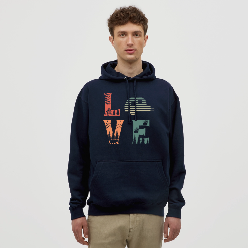 LOVE | Unisex Hoodie - Navy