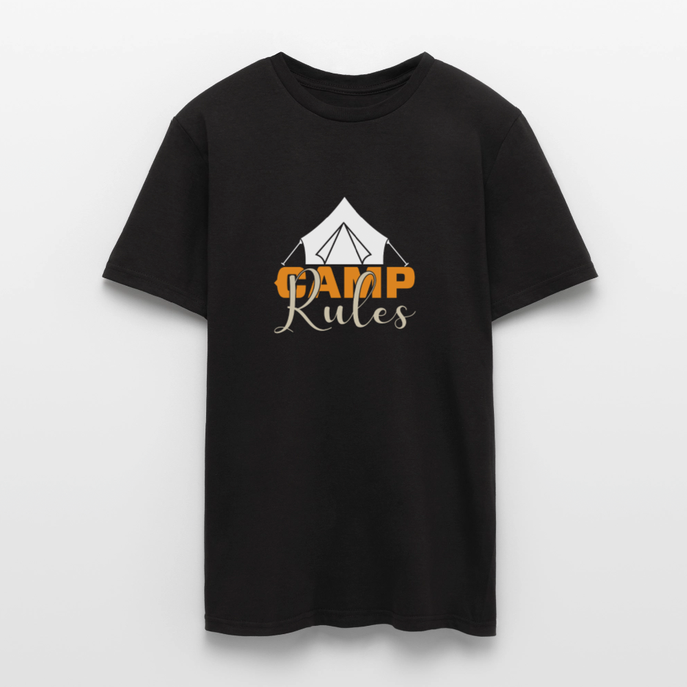 CAMP RULES | Männer T-Shirt - Schwarz