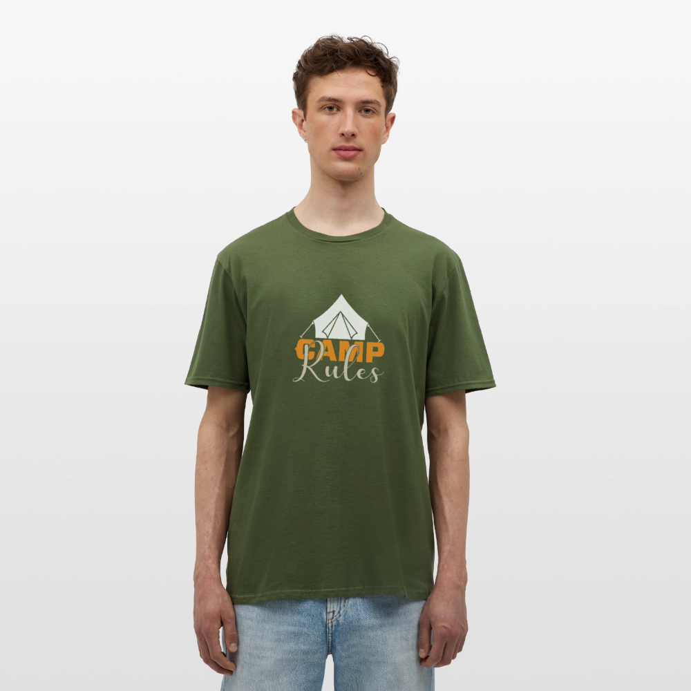 CAMP RULES | Männer T-Shirt - Militärgrün