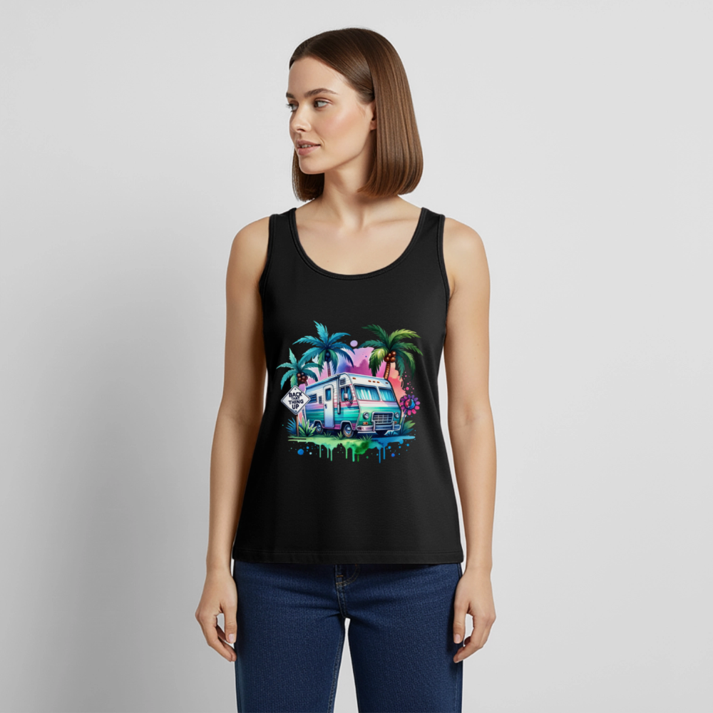 Wohnmobil unter Palmen | Frauen Premium Tank Top - Schwarz