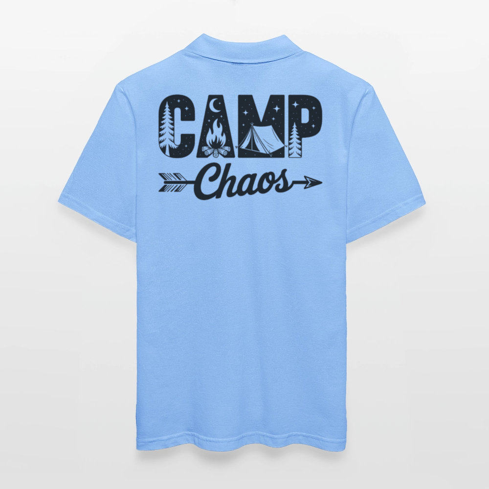 CAMP CHAOS | Männer Poloshirt - Himmelblau