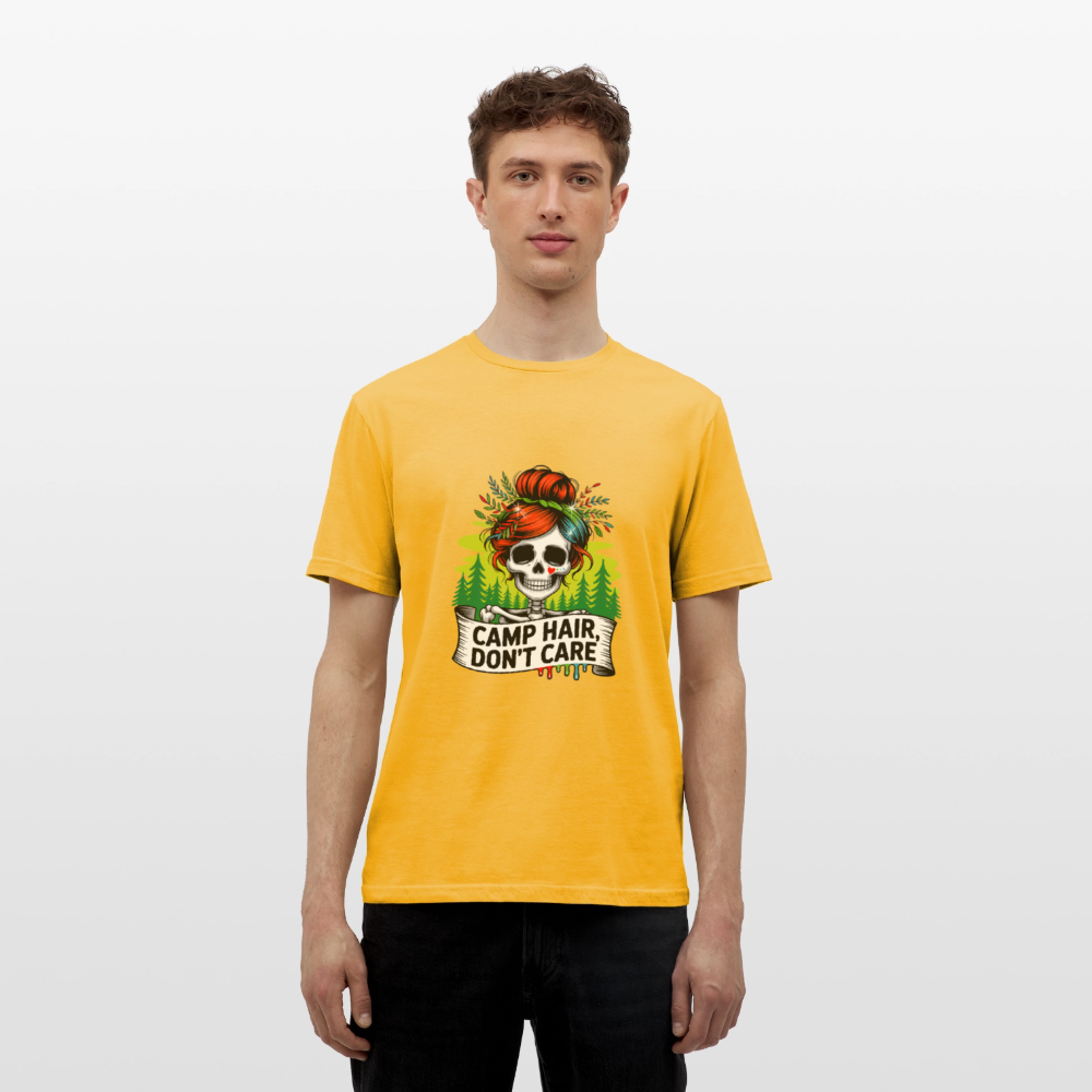 CAMP HAIR, DON´T CARE | Männer T-Shirt - Gelb