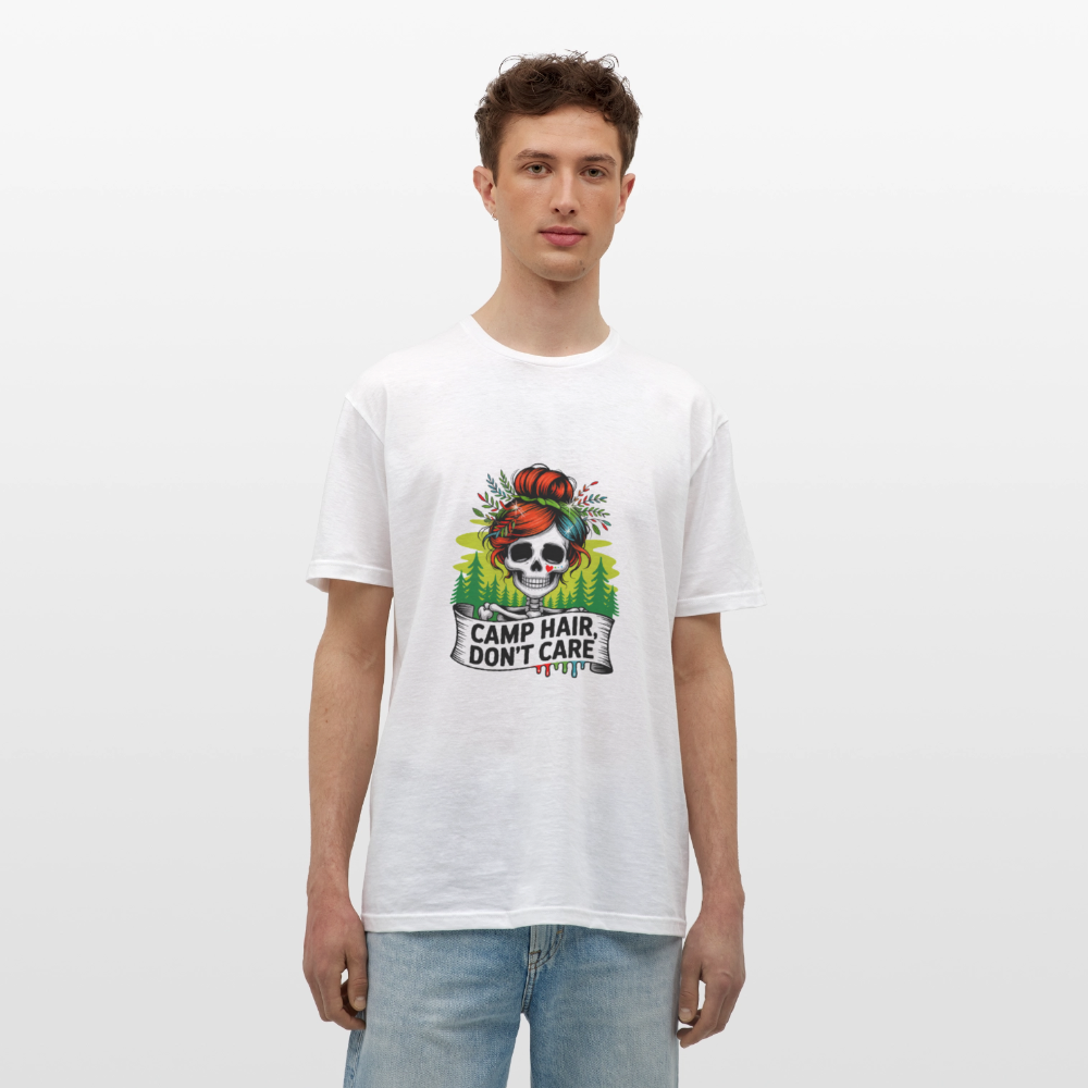 CAMP HAIR, DON´T CARE | Männer T-Shirt - Weiß