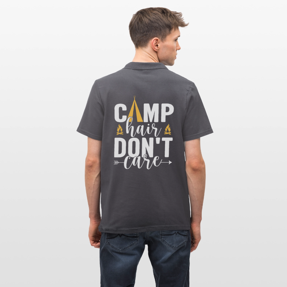 CAMP HAIR DON´T CARE | Männer Poloshirt - Anthrazit