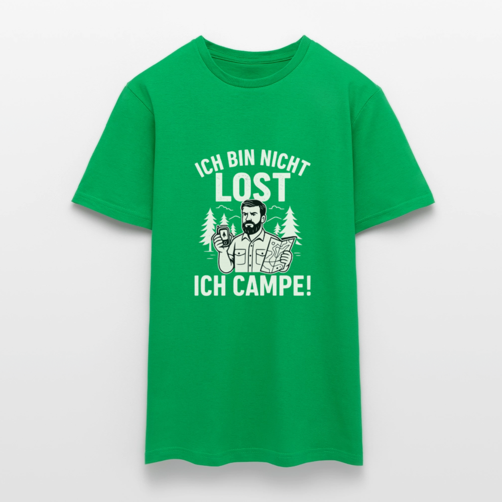 Ich bin nicht lost - ICH CAMPE! | Männer T-Shirt - Kelly Green