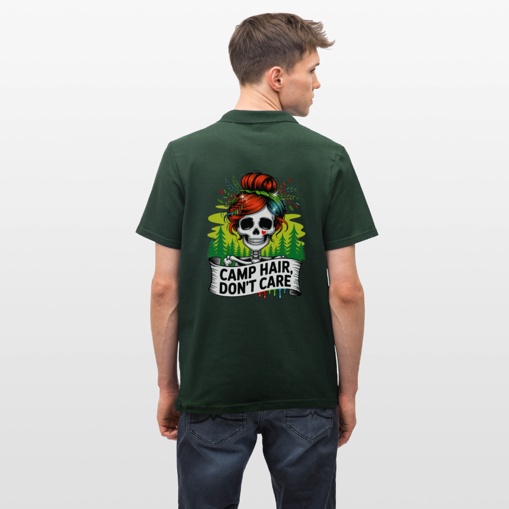 CAMP HAIR, DON´T CARE | Männer Poloshirt - Tannengrün
