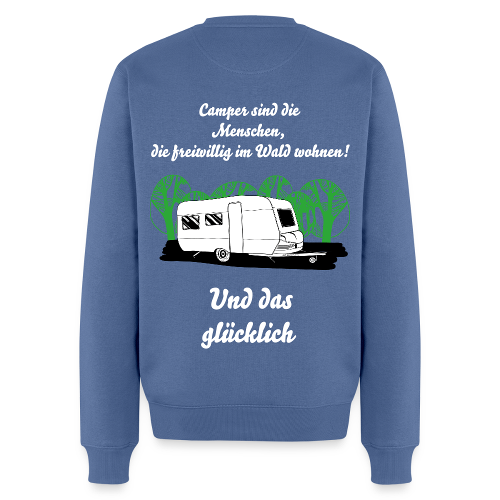 CAMPER SIND DIE MENSCHEN, DIE FREIWILLIG IM WALD WOHNEN1 | Männer Premium Pullover - Taubenblau