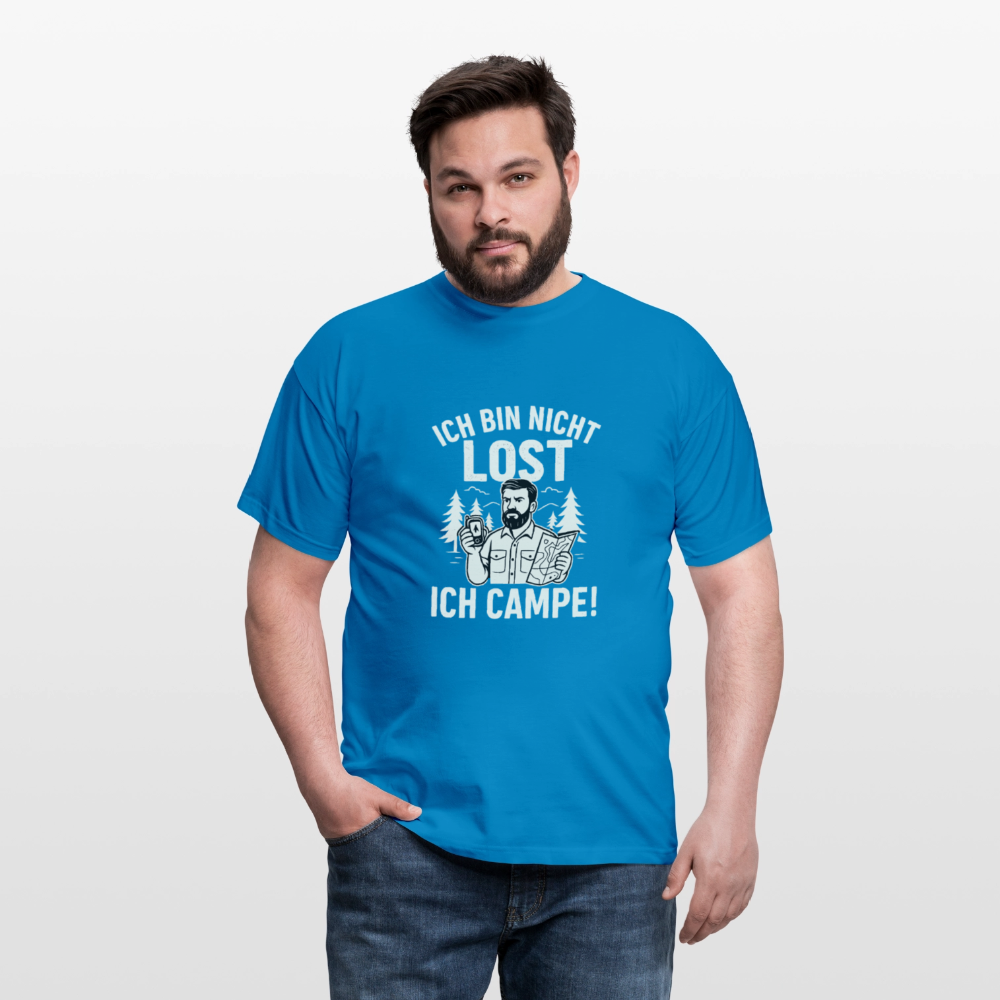 Ich bin nicht lost - ICH CAMPE! | Männer T-Shirt - Royalblau