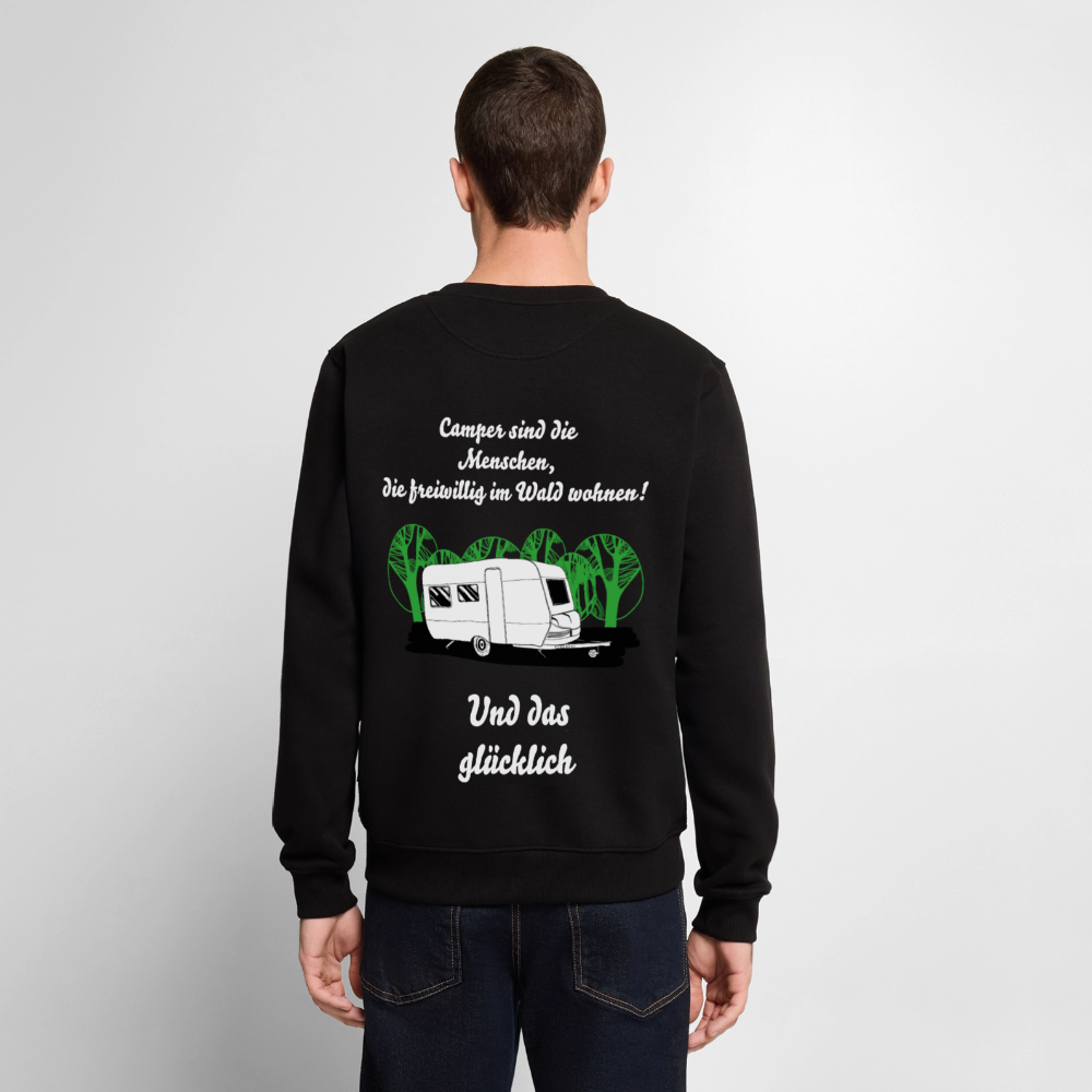 CAMPER SIND DIE MENSCHEN, DIE FREIWILLIG IM WALD WOHNEN1 | Männer Premium Pullover - Schwarz