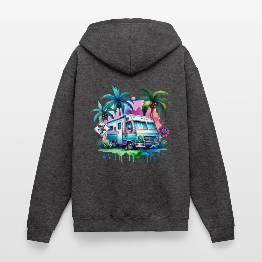 Wohnmobil unter Palmen | Unisex Kapuzenjacke - Anthrazit