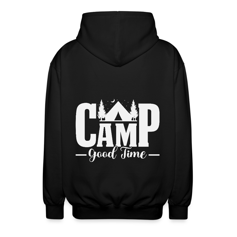 CAMP -GOOD TIME- | Unisex Kapuzenjacke - Schwarz