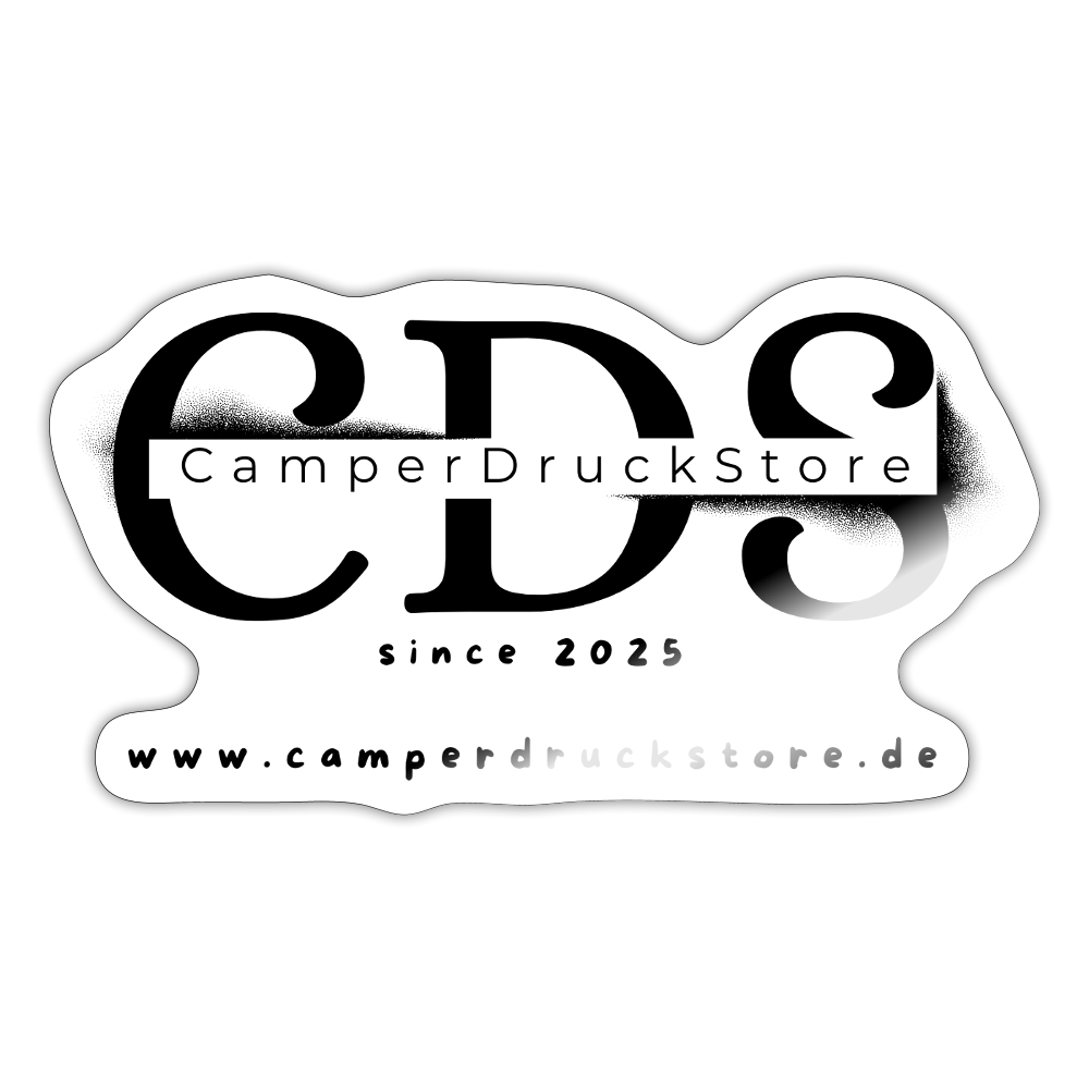CDS Sticker - Weiß glänzend