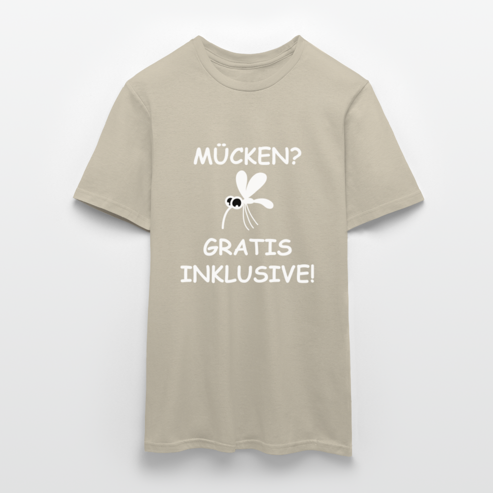 MÜCKEN? GRATIS INKLUSIVE! | Männer T-Shirt - Sandbeige