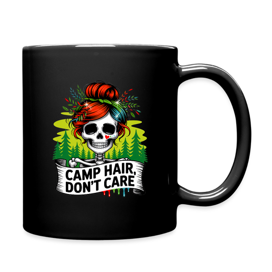 CAMP HAIR, DON´T CARE |Tasse einfarbig - Schwarz