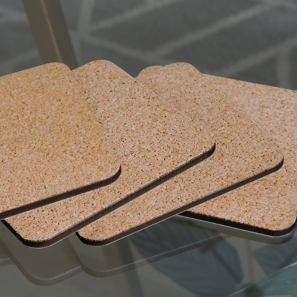 Wohnmobil unter Palmen | Untersetzer (4er-Set) - Weiß