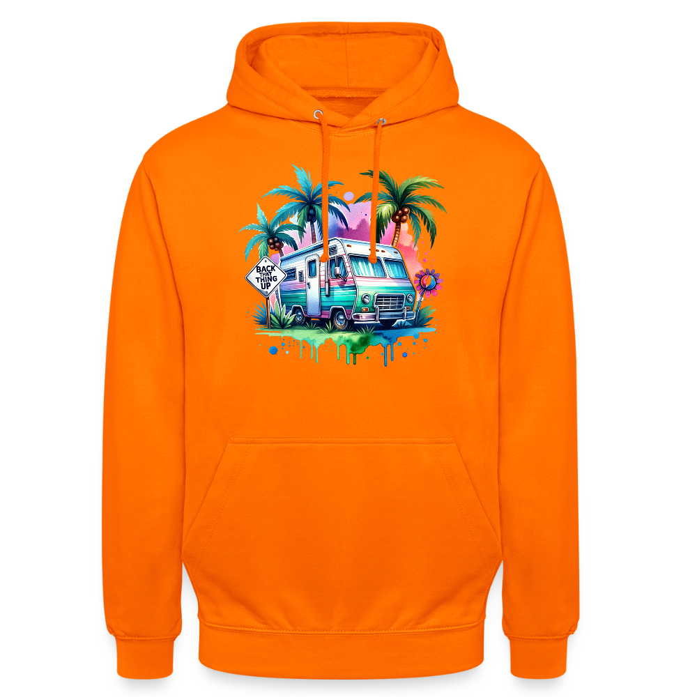 Wohnmobil unter Palmen | Unisex Hoodie - Orange