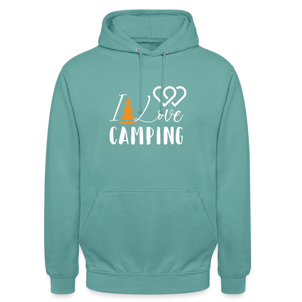 I LOVE CAMPING | Unisex Hoodie - Pastelltürkis