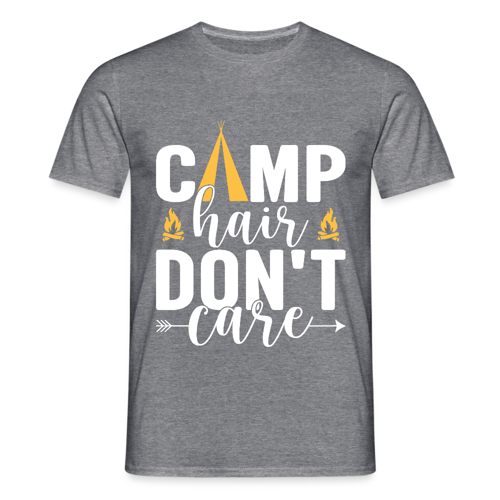 CAMP HAIR DON´T CARE | Männer T-Shirt - Graphit meliert