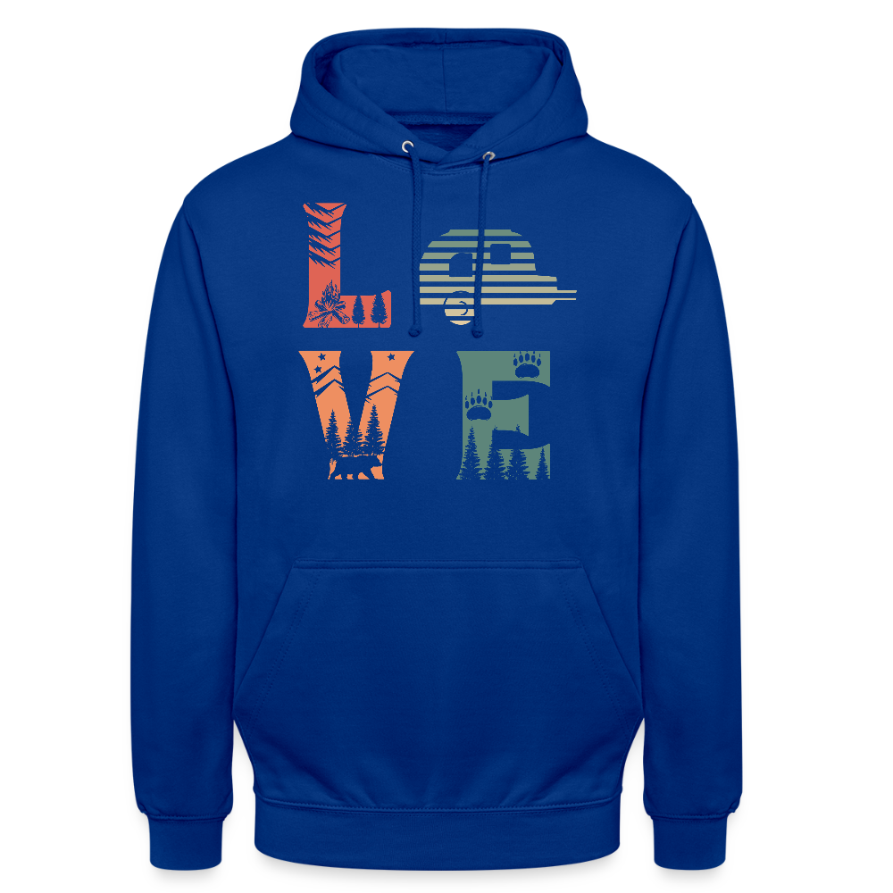 LOVE | Unisex Hoodie - Royalblau