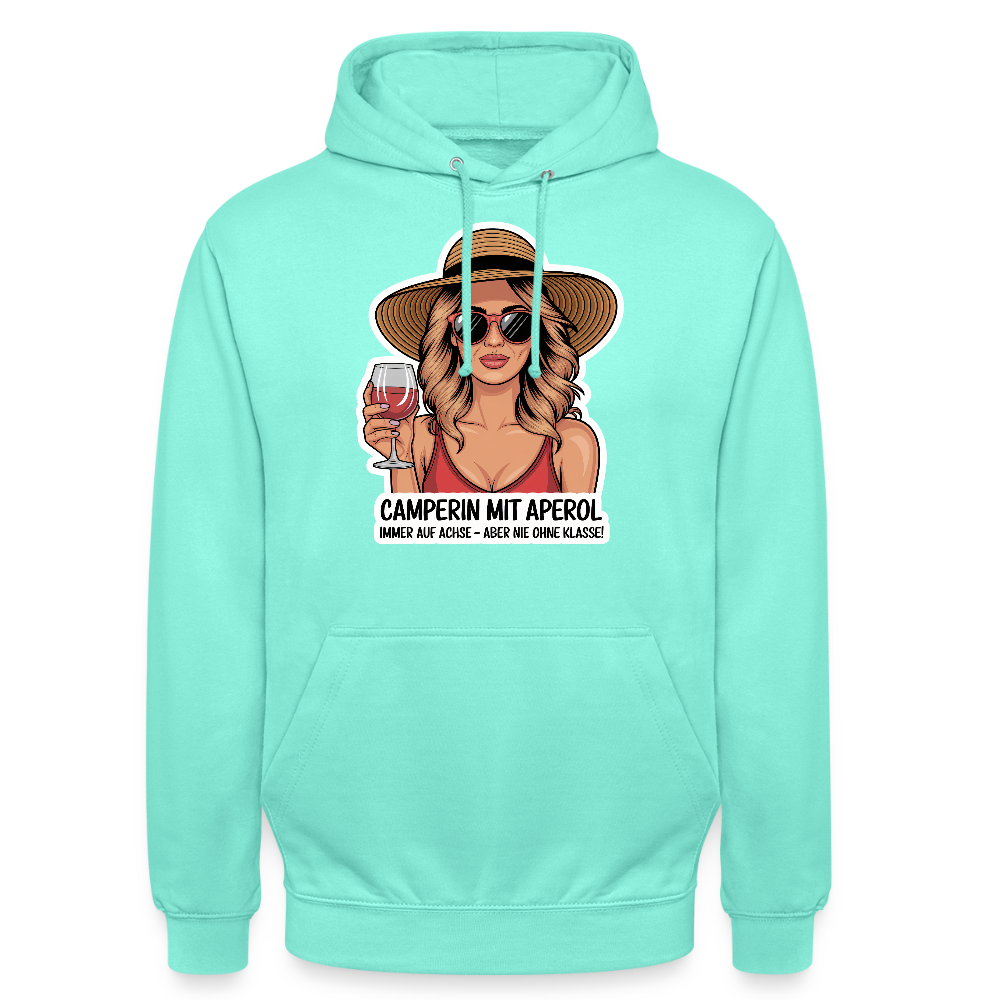 Camperin mit Aperol I Unisex Hoodie - Mint