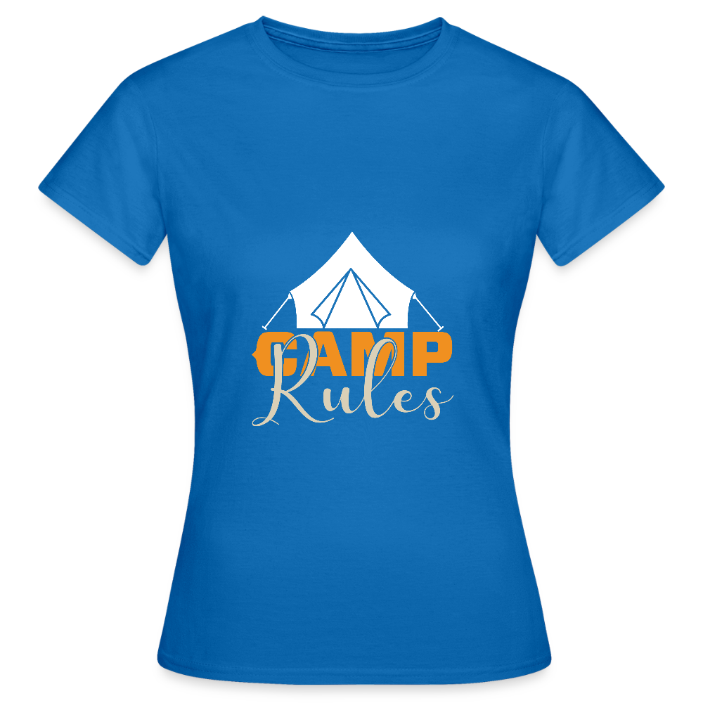 CAMP RULES | Frauen T-Shirt - Royalblau
