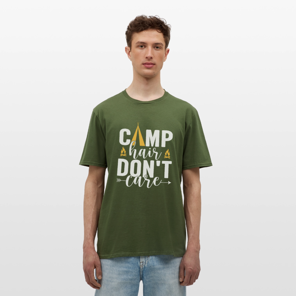 CAMP HAIR DON´T CARE | Männer T-Shirt - Militärgrün