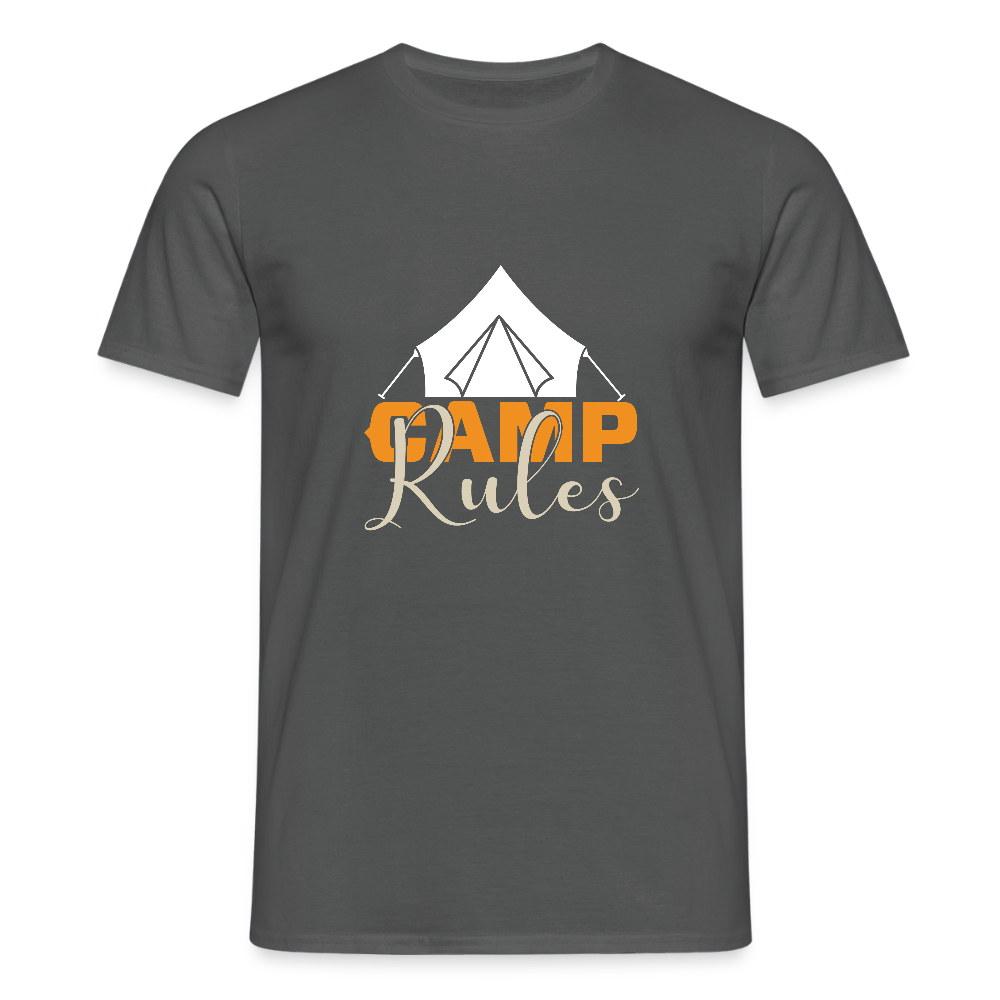 CAMP RULES | Männer T-Shirt - Anthrazit