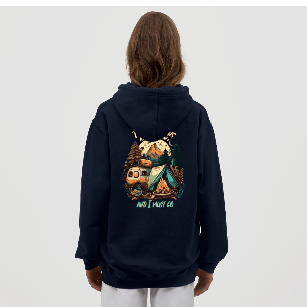 THE MOUNTAINS ARE CALLING | Unisex Hoodie - Navy