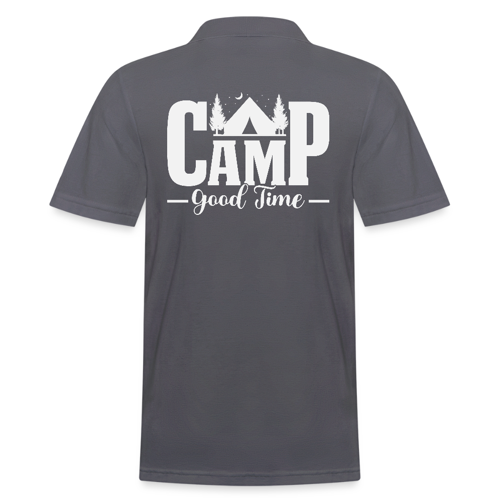 CAMP -GOOD TIME- | Männer Poloshirt - Anthrazit