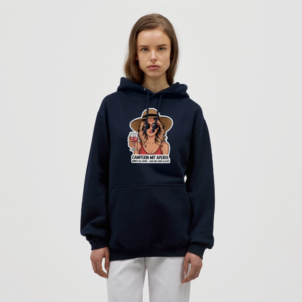 Camperin mit Aperol I Unisex Hoodie - Navy