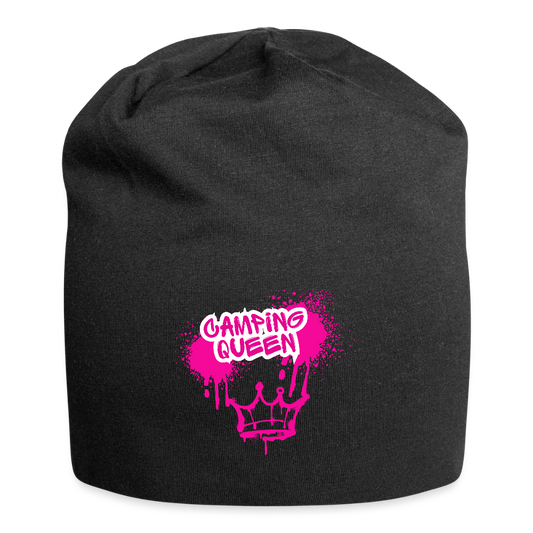 CAMPING QUEEN | Jersey-Beanie - Schwarz
