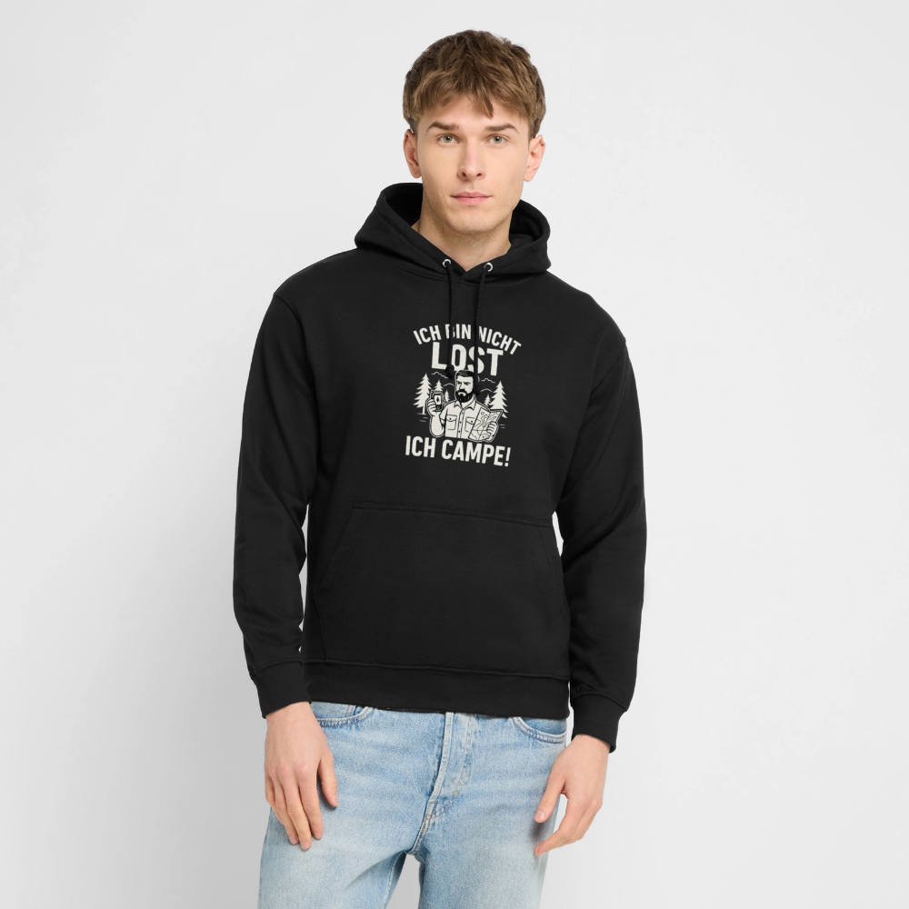 Ich bin nicht lost - ICH CAMPE! | Unisex Hoodie - Schwarz